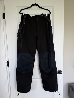 Patagonia Men's Fleece Lined Snow Guide Snow Pants Black/Navy Blue size 34